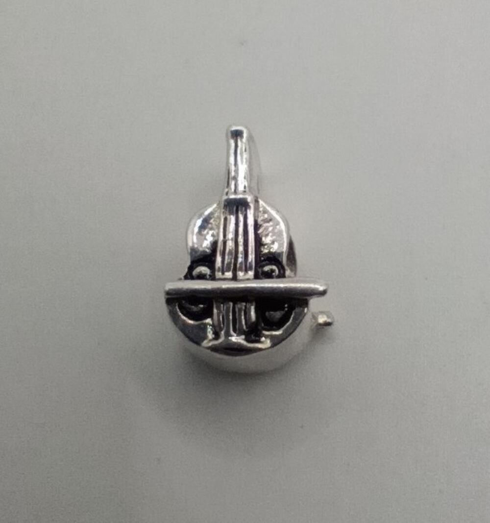 Sterling Silver 925 Violin Bead / Charm
